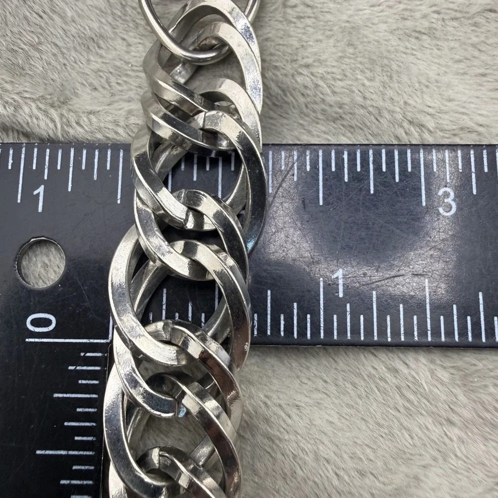 Vintage Necklace‎ Silver Tone Chain 15